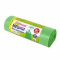 Мешки для мусора биоразлагаемые 60 л, зеленые, рулон 20 шт., ПНД 15 мкм, 60х70 см, ЛЮБАША, 608099 608099