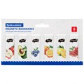 Закладки для книг МАГНИТНЫЕ, "FRUITS", набор 12 шт., 60x20 мм, BRAUBERG, 113173 113173