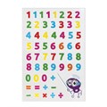 Наклейки зефирные "Цифры", многоразовые, 10х15 см, ЮНЛАНДИЯ, 661796 661796