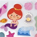 Наклейки из EVA "Русалки", 15 штук, ассорти, 13х21 см, ЮНЛАНДИЯ, 662681 662681