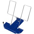Подставка для книг и учебников BRAUBERG LINE, металлическая, синяя, европодвес, 237966 237966