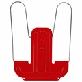 Подставка для книг и учебников BRAUBERG LINE+, металлическая, красная, европодвес, 238070 238070