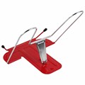 Подставка для книг и учебников BRAUBERG LINE+, металлическая, красная, европодвес, 238070 238070