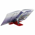 Подставка для книг и учебников BRAUBERG LINE+, металлическая, красная, европодвес, 238070 238070