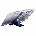Подставка для книг и учебников BRAUBERG LINE+, металлическая, синяя, европодвес, 238071 238071