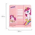 Подставка для книг и учебников ЮНЛАНДИЯ "Neon Unicorn", регулируемый наклон, металлическая, 237575 237575