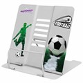 Подставка для книг и учебников ЮНЛАНДИЯ "Play Football", регулируемый наклон, металлическая, 237574 237574