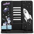 Подставка для книг и учебников ЮНЛАНДИЯ "Space", регулируемый наклон, металлическая, 237577 237577