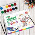 Альбом для акварели А4 24 л., бумага 180 г/м2, гребень, обложка картон, BRAUBERG KIDS, "Pets" (2 вида), 106712 106712