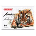 Альбом для рисования А4 40 л., скоба, обложка офсет, ПИФАГОР, 205х290 мм, "Дикая природа" (1 вид), 105086 105086