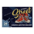 Альбом для рисования А4, 24 л., гребень, обложка картон, BRAUBERG, 195х285 мм, МИКС-1, 107108 107108