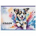 Альбом для рисования А4, 40 листов, скоба, обложка картон, BRAUBERG, 203х288 мм, "МИКС-1", 107114 107114