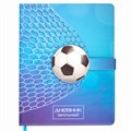 Дневник 1-4 класс 48 л., кожзам (твердая), застежка, ЮНЛАНДИЯ, "ФУТБОЛ", 105958 105958