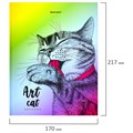Дневник 5-11 класс 48 л., твердый, BRAUBERG, выборочный лак, с подсказом, "Это кот", 106886 106886