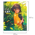 Дневник 1-11 класс 40 л., твердый, BRAUBERG, глянцевая ламинация, "Девочка и кот", 107166 107166