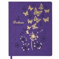 Дневник 1-11 класс 48 л., кожзам (гибкая), термотиснение, фольга, BRAUBERG, "Бабочки", 106913 106913