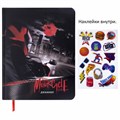 Дневник 1-11 класс 48 л., кожзам (твердая с поролоном), печать, наклейки, BRAUBERG, "Moto Club", 106192 106192
