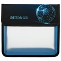 Папка для тетрадей ЮНЛАНДИЯ А5, пластик, 2 отделения, клапан на липучке, "Digital Ball", 271491 271491