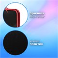 Папка на молнии пластиковая с ручками BRAUBERG "Contract", А4, 350х270х45 мм, черно-красная, 225164 225164