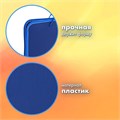 Папка на молнии пластиковая с ручками BRAUBERG, А4, 350х270х45 мм, фактура бисер, синяя, 225163 225163