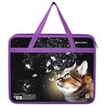 Папка на молнии с ручками BRAUBERG А4, 1 отделение, пластик, 80 мм, "Dream cat", 270868 270868