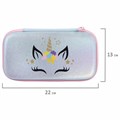 Пенал BRAUBERG SHINY, 1 отделение, 1 откидная планка, EVA, 22х13х4 см, "Unicorn", 271555 271555