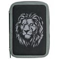 Пенал BRAUBERG, 2 отделения, полиэстер, 21х14 см, "Savage lion", 272331 272331