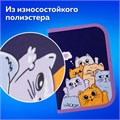 Пенал ПИФАГОР, 1 отделение, 1 откидная планка, полиэстер, 19х13 см, "Cats greetings", 272291 272291