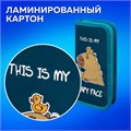 Пенал ПИФАГОР, 1 отделение, ламинированный картон, 19х9 см, "Capy face", 272245 272245