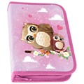 Пенал ПИФАГОР, 1 отделение, полиэстер, 19х13 см, "Cute owls", 271011 271011