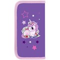Пенал ПИФАГОР, 2 отделения, ламинированный картон, 19х11 см, "Happy Unicorn", 271533 271533
