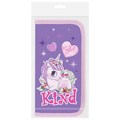 Пенал ПИФАГОР, 2 отделения, ламинированный картон, 19х11 см, "Happy Unicorn", 271533 271533