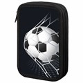 Пенал ПИФАГОР, 3 отделения, ламинированный картон, 19х11 см, "Ball kick", 272253 272253