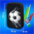 Пенал ПИФАГОР, 3 отделения, ламинированный картон, 19х11 см, "Ball kick", 272253 272253