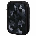 Пенал ПИФАГОР, 3 отделения, ламинированный картон, 19х11 см, "Black camo", 273489 273489