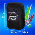 Пенал ПИФАГОР, 3 отделения, ламинированный картон, 19х11 см, "Car flash", 272254 272254