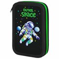 Пенал ПИФАГОР, 3 отделения, ламинированный картон, 19х11 см, "Outer space", 273488 273488