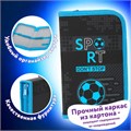 Пенал ЮНЛАНДИЯ, 1 отделение, картон с эффектом soft-touch, 19х11 см, "Sport game", 272262 272262