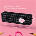 Пенал BRAUBERG, 1 отделение, полиэстер, "Cute bear", черный, 19х4х6 см, 272303 272303