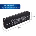 Пенал BRAUBERG, 1 отделение, полиэстер, "Sport", черный, 19х4х6 см, 270267 270267