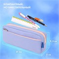 Пенал мягкий BRAUBERG PASTEL, 2 отделения, голубой, 21х9,5х5 см, 272277 272277