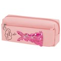 Пенал мягкий ЮНЛАНДИЯ, 2 отделения, полиэстер, "Bunny", розовый, 20х7х9 см, 228988 228988