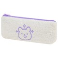 Пенал ЮНЛАНДИЯ, 1 отделение, плюш, "Bear", белый, 22x8х3 см, 272270 272270