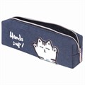 Пенал ЮНЛАНДИЯ, 1 отделение, полиэстер, "Cat", синий, 19х4х6 см, 270278 270278