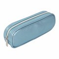 Пенал-косметичка BRAUBERG "SPARKLE" на молнии, мягкий, голубой, 22х4х7 см, 270051 270051