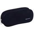 Пенал-косметичка BRAUBERG овальный, полиэстер, "Black", 22х9х5 см, 229271 229271