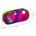 Пенал-косметичка BRAUBERG овальный, полиэстер, "Geometry", 22х9х5 см, 229272 229272