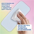 Пенал пластиковый BRAUBERG, пастельный голубой, наклейки в комплекте, 21х9х3 см, 272272 272272