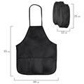 Накидка фартук с нарукавниками для труда ПИФАГОР, 3 кармана, стандартный размер, 44x55 см, черный, 271094 271094