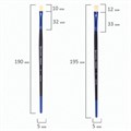 Кисти BRAUBERG PREMIUM, набор 10 шт. (круглые пони - 5 шт., синтетика - 3 шт., плоские щетина - 2 шт.), блистер, 201023 201023
